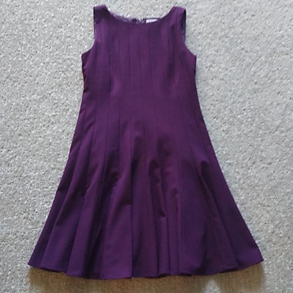 Calvin Klein Dress Plum Fit & Flare